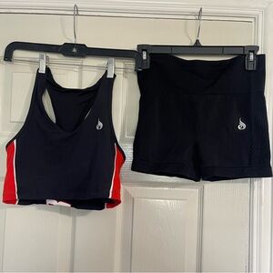 Ryderwear Shorts & Crop Top Set